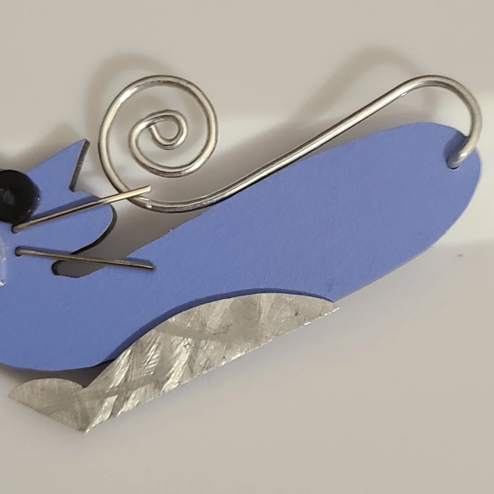 Vintage Marie Christine Cat Brooch Modern Art Artsy Unique Unsigned Estate - Picture 4 of 6